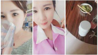 有幾分姿色的美女主播打入美容院做學徒,趁人不備偷拍師傅幫女顧客推胸,保健沒人的時候自己玩逼